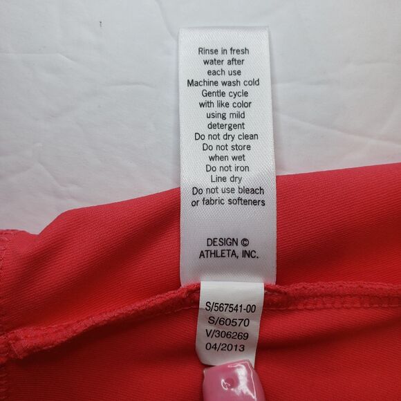 ATHLETA Fun In The Sun Red Swim Ultra Mini Skirt Womens Size XS - Picture 5 of 7